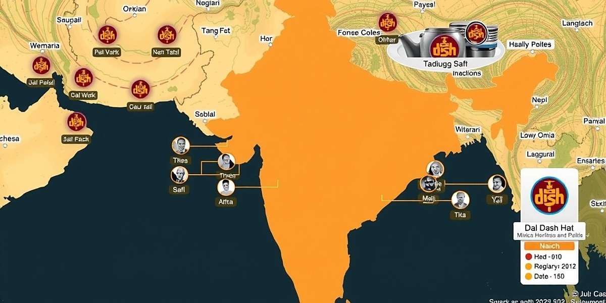 Dal Dash Download Distribution in India Map of India showing Dal Dash download hotspots across different states